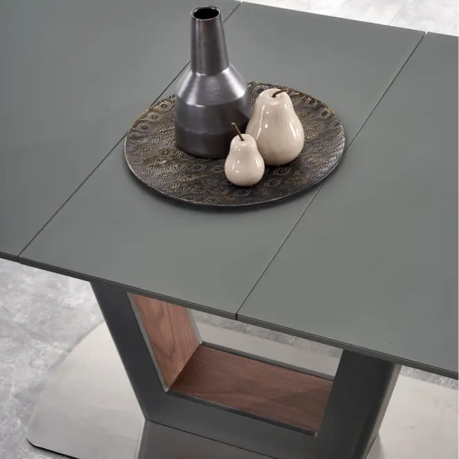 Rozkladací stôl Bilotti 160/200x90cm Antracit Mat/Orech,4