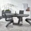Rozkladací stôl Bilotti 160/200x90cm Antracit Mat/Orech,6
