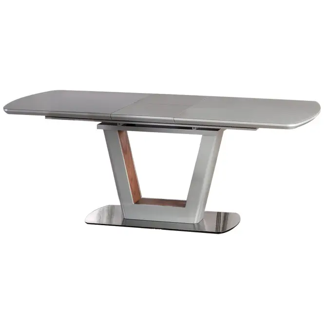 Rozkladací stôl Bilotti 160/200x90cm svetlá popolavá mat/orech