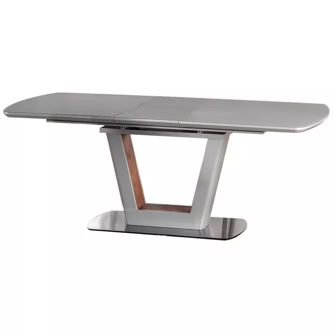 Rozkladací stôl Bilotti 160/200x90cm Svetlý Popolavý Mat/Orech