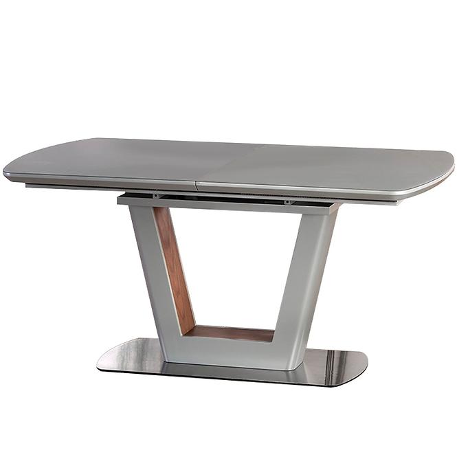 Rozkladací stôl Bilotti 160/200x90cm Svetlý Popolavý Mat/Orech
