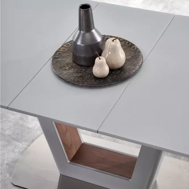 Rozkladací stôl Bilotti 160/200x90cm Svetlý Popolavý Mat/Orech