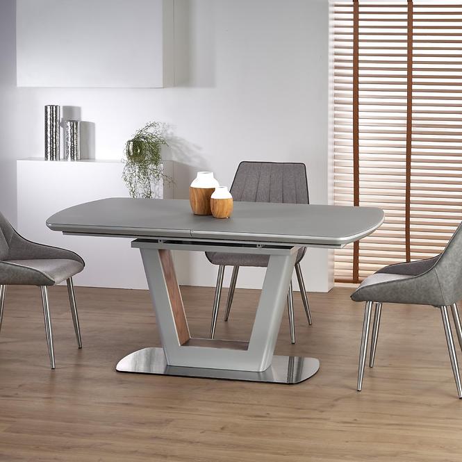 Rozkladací stôl Bilotti 160/200x90cm Svetlý Popolavý Mat/Orech