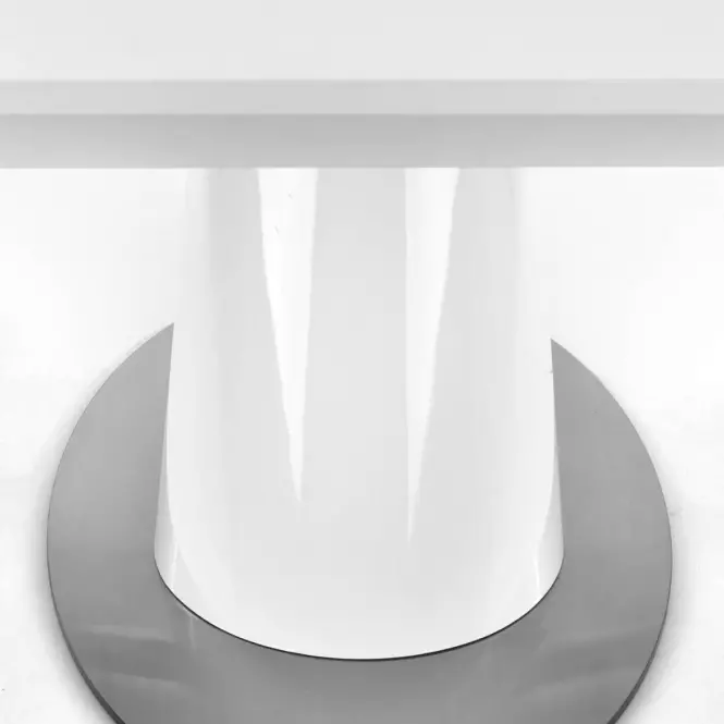 Rozkladací stôl Odense 160/200x90cm Mdf/Oceľ – Biely