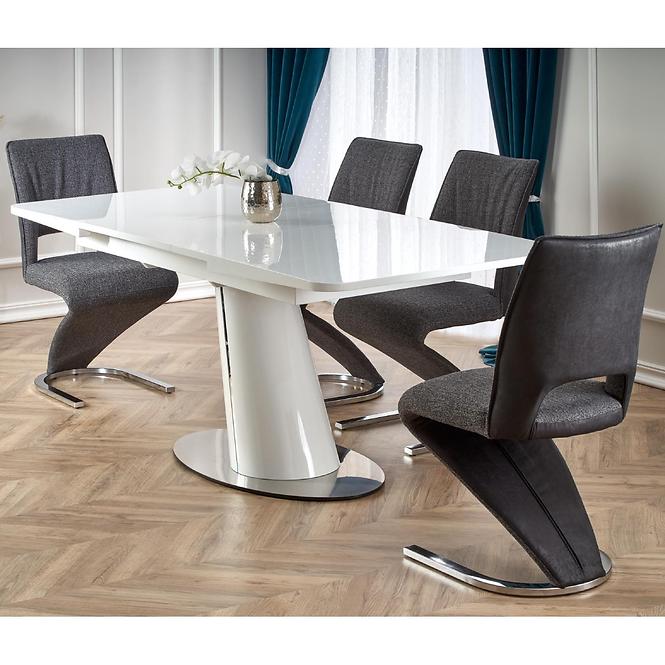 Rozkladací stôl Odense 160/200x90cm Mdf/Oceľ – Biely