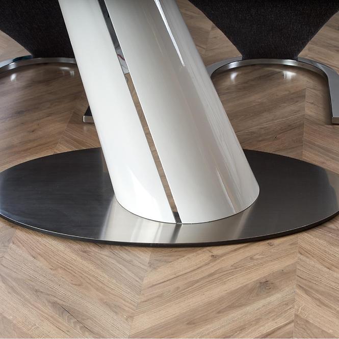 Rozkladací stôl Odense 160/200x90cm Mdf/Oceľ – Biely