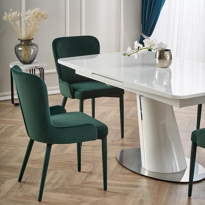 Rozkladací stôl Odense 160/200x90cm Mdf/Oceľ – Biely