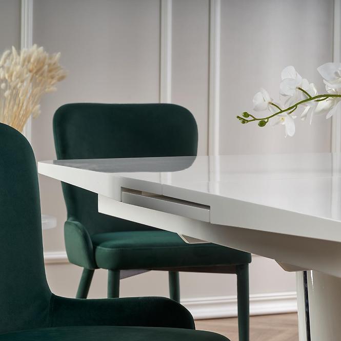 Rozkladací stôl Odense 160/200x90cm Mdf/Oceľ – Biely