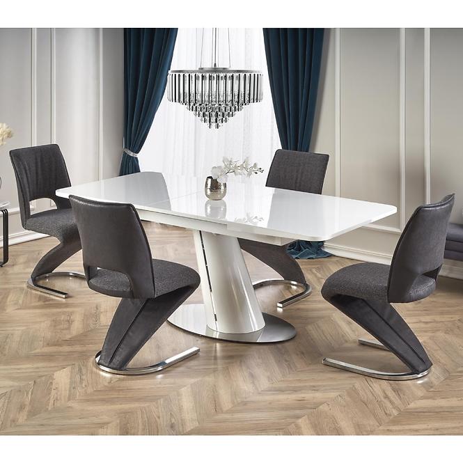 Rozkladací stôl Odense 160/200x90cm Mdf/Oceľ – Biely