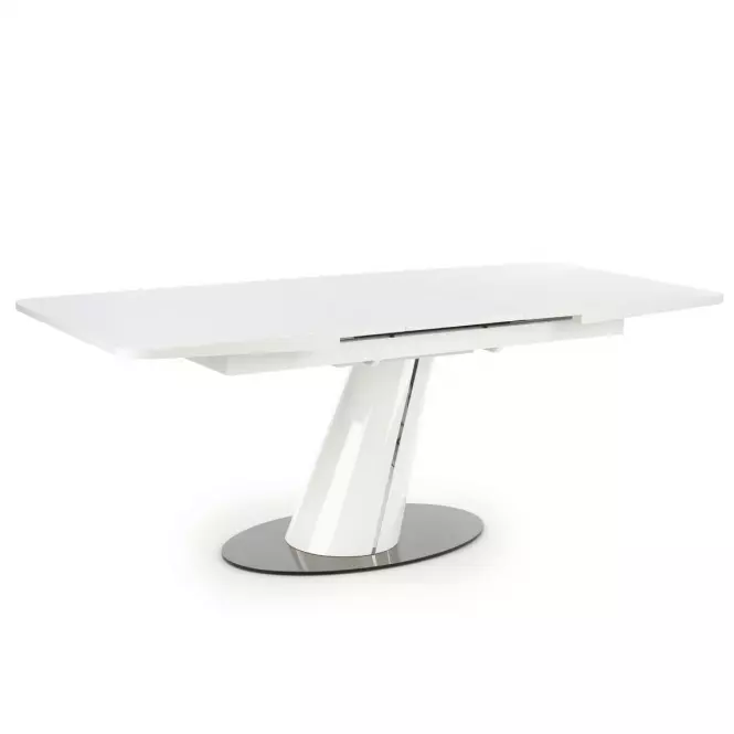 Rozkladací stôl Odense 160/200x90cm Mdf/Oceľ – Biely