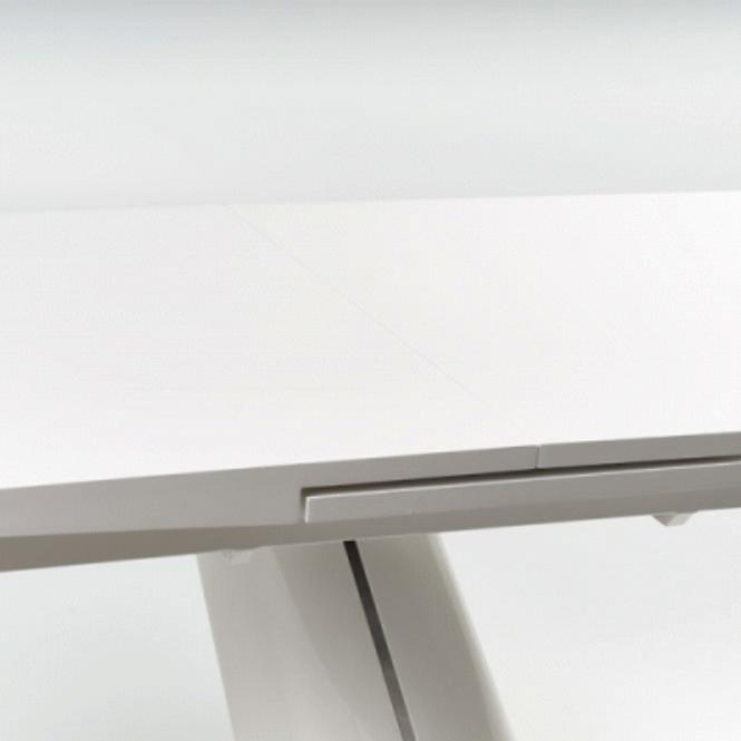 Rozkladací stôl Odense 160/200x90cm Mdf/Oceľ – Biely