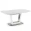 Rozkladací stôl Blanco 160/200 Sklo/Mdf/Oceľ – Biely Marmur/Biely,4