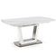 Rozkladací stôl Blanco 160/200 Sklo/Mdf/Oceľ – Biely Marmur/Biely,4