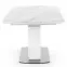 Rozkladací stôl Blanco 160/200 Sklo/Mdf/Oceľ – Biely Marmur/Biely,5