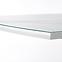 Rozkladací stôl Blanco 160/200 Sklo/Mdf/Oceľ – Biely Marmur/Biely,6