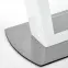 Rozkladací stôl Blanco 160/200 Sklo/Mdf/Oceľ – Biely Marmur/Biely,7