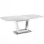 Rozkladací stôl Blanco 160/200 Sklo/Mdf/Oceľ – Biely Marmur/Biely,8