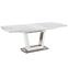 Rozkladací stôl Blanco 160/200 Sklo/Mdf/Oceľ – Biely Marmur/Biely,8