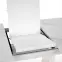 Rozkladací stôl Blanco 160/200 Sklo/Mdf/Oceľ – Biely Marmur/Biely,9