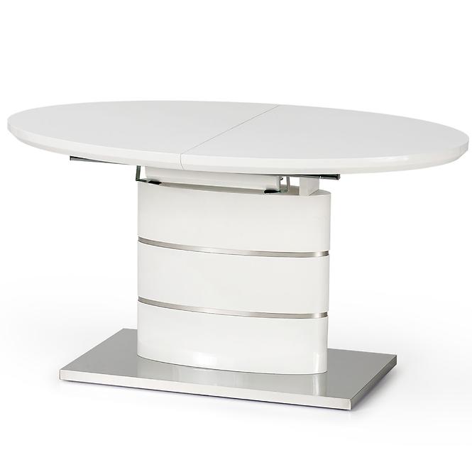 Rozkladací stôl Aspen 140/180x90cm Mdf/Oceľ – Biely