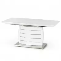 Rozkladací stôl Onyx 160/200x90cm Mdf/Oceľ – Biely