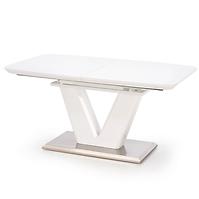 Rozkladací stôl Mistral 160/220x90cm Mdf/Oceľ – Biely