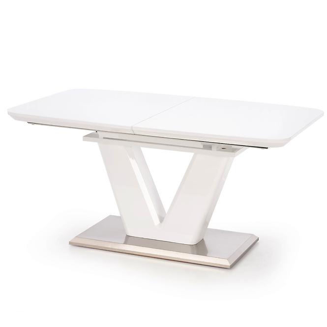 Rozkladací stôl Mistral 160/220x90cm Mdf/Oceľ – Biely