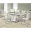 Rozkladací stôl Mistral 160/220x90cm Mdf/Oceľ – Biely,10