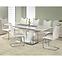 Rozkladací stôl Mistral 160/220x90cm Mdf/Oceľ – Biely,10