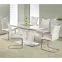 Rozkladací stôl Mistral 160/220x90cm Mdf/Oceľ – Biely,11