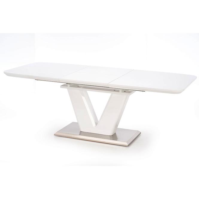Rozkladací stôl Mistral 160/220x90cm Mdf/Oceľ – Biely