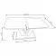 Rozkladací stôl Mistral 160/220x90cm Mdf/Oceľ – Biely,4