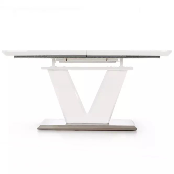 Rozkladací stôl Mistral 160/220x90cm Mdf/Oceľ – Biely