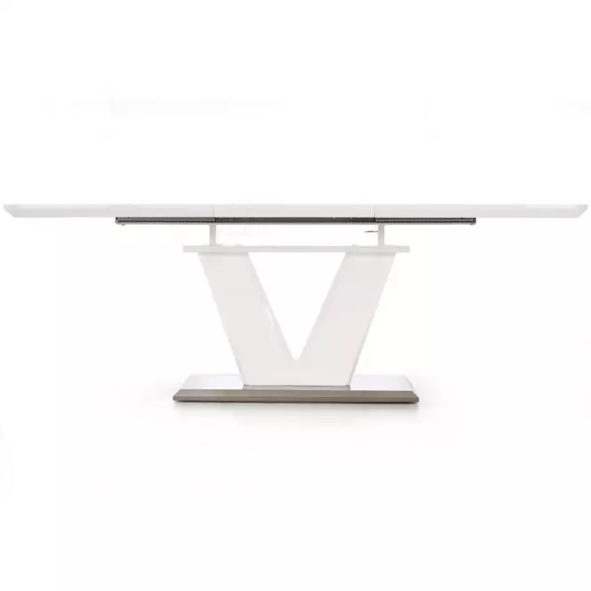 Rozkladací stôl Mistral 160/220x90cm Mdf/Oceľ – Biely