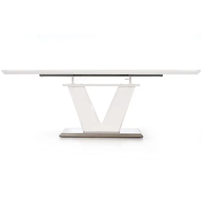 Rozkladací stôl Mistral 160/220x90cm Mdf/Oceľ – Biely,6