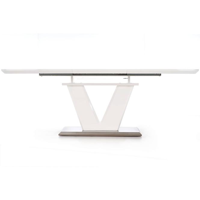 Rozkladací stôl Mistral 160/220x90cm Mdf/Oceľ – Biely,6