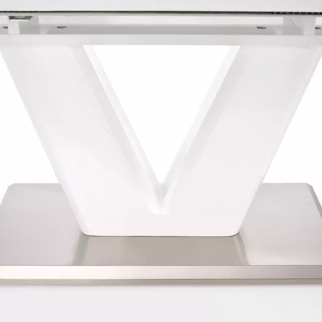 Rozkladací stôl Mistral 160/220x90cm Mdf/Oceľ – Biely