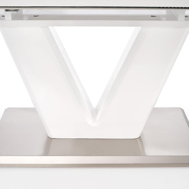 Rozkladací stôl Mistral 160/220x90cm Mdf/Oceľ – Biely