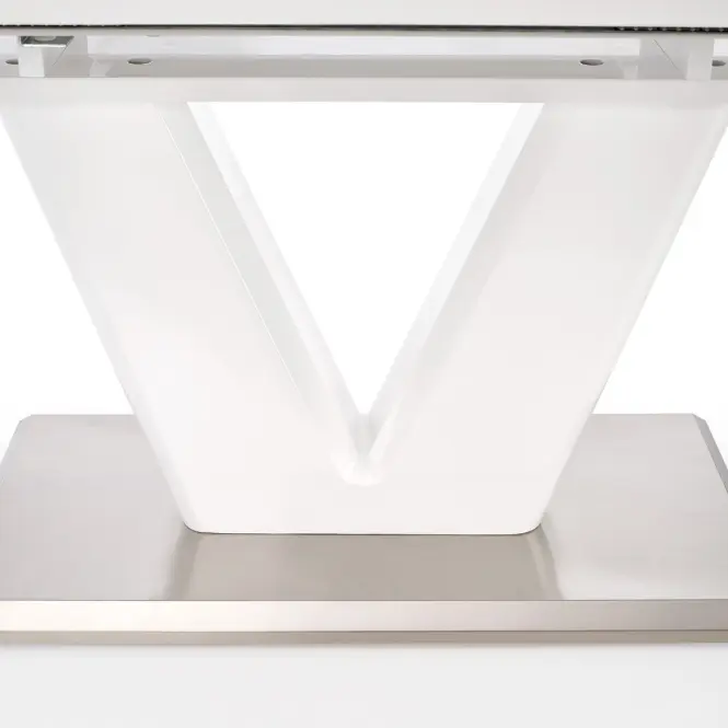 Rozkladací stôl Mistral 160/220x90cm Mdf/Oceľ – Biely,7