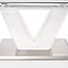 Rozkladací stôl Mistral 160/220x90cm Mdf/Oceľ – Biely,7