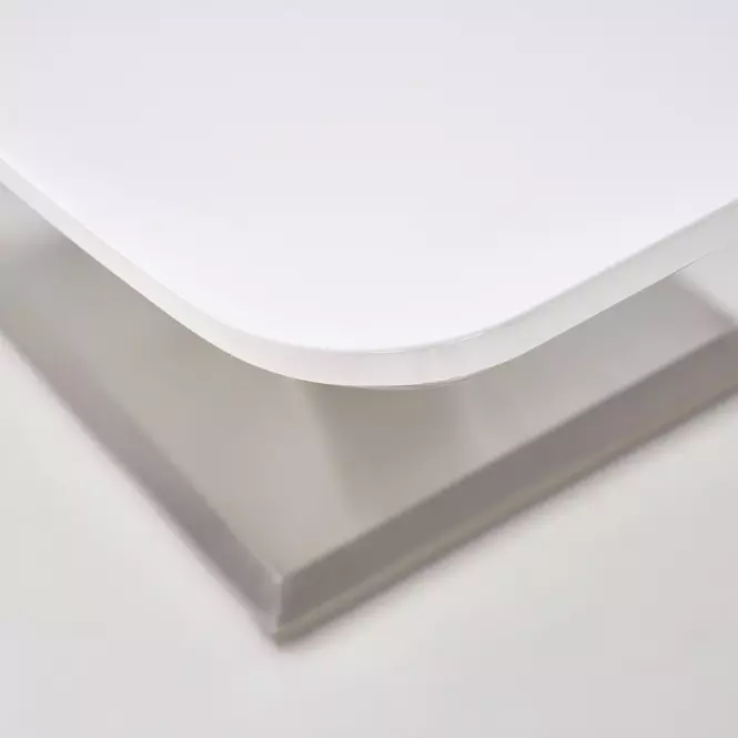 Rozkladací stôl Mistral 160/220x90cm Mdf/Oceľ – Biely