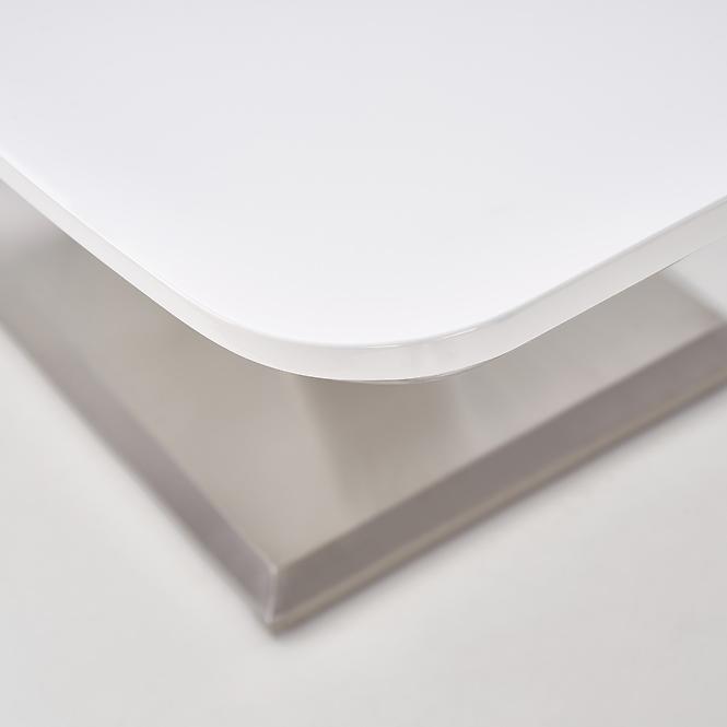 Rozkladací stôl Mistral 160/220x90cm Mdf/Oceľ – Biely