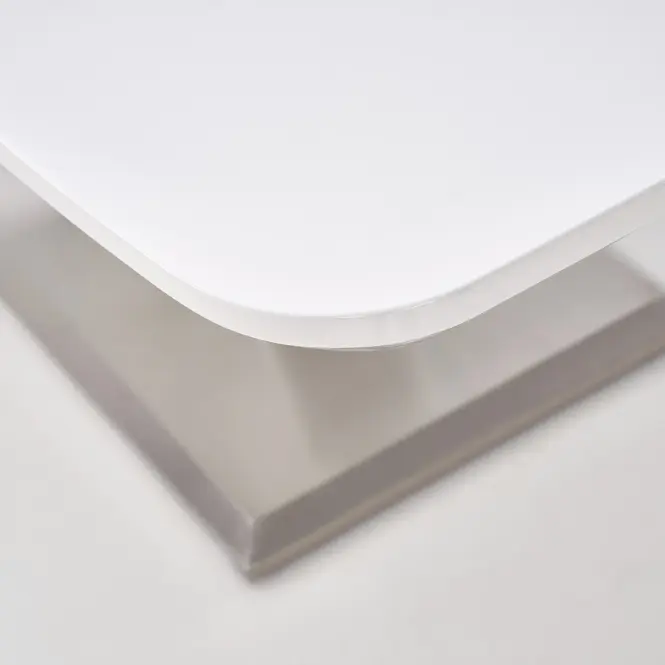 Rozkladací stôl Mistral 160/220x90cm Mdf/Oceľ – Biely,8