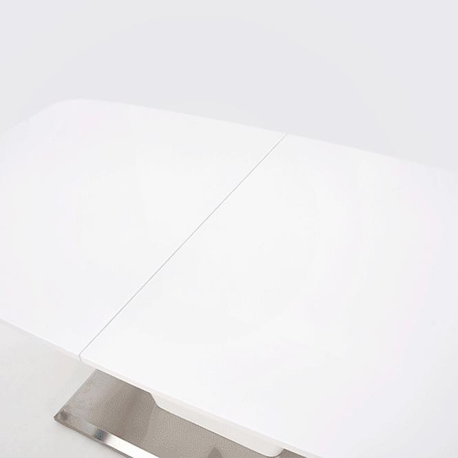 Rozkladací stôl Mistral 160/220x90cm Mdf/Oceľ – Biely