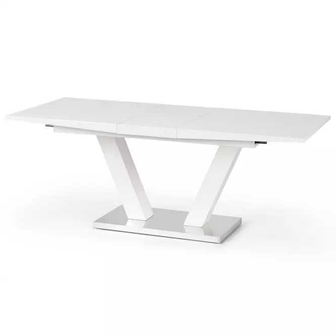 Rozkladací stôl Vision 160/200x90cm Mdf/Oceľ – Biely