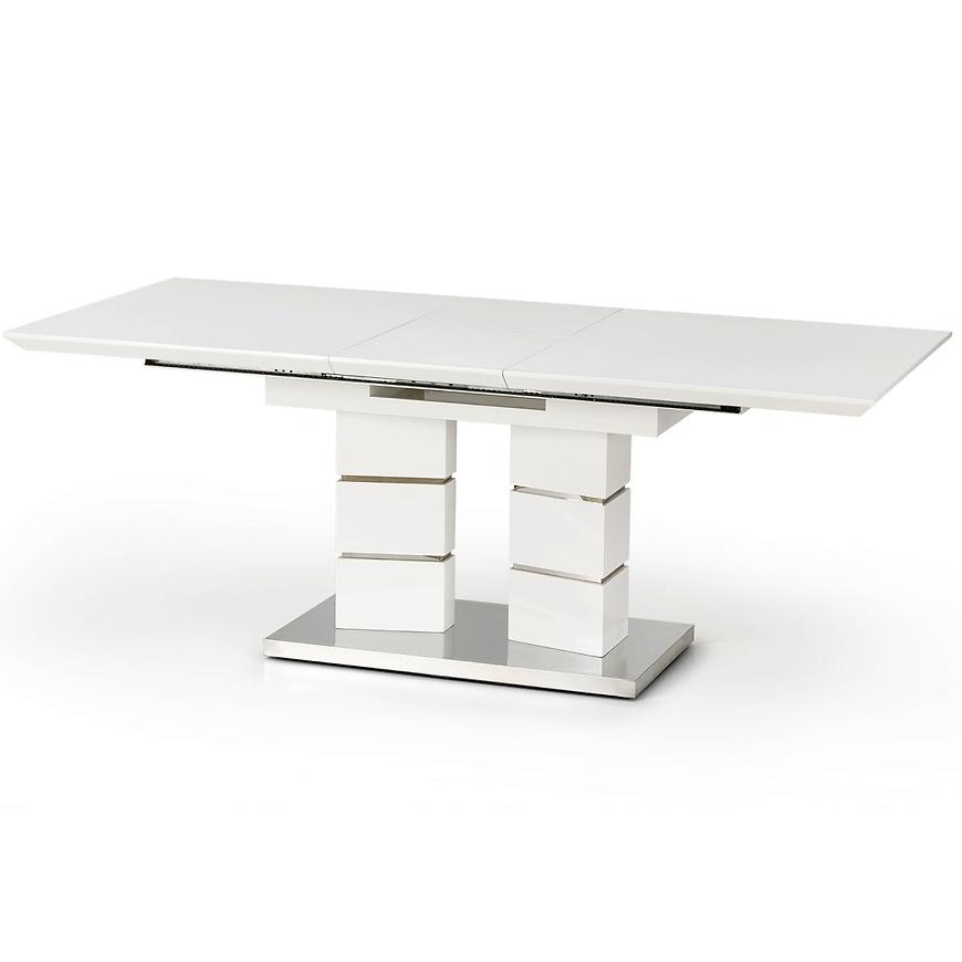 Rozkladací stôl Lord 160/200x90cm Mdf/Oceľ – Biely