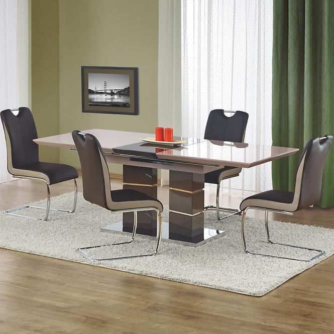 Rozkladací stôl Lord 160/200x90cm Mdf/Oceľ – Svetlý Popolavý/Tmavé Popolavý