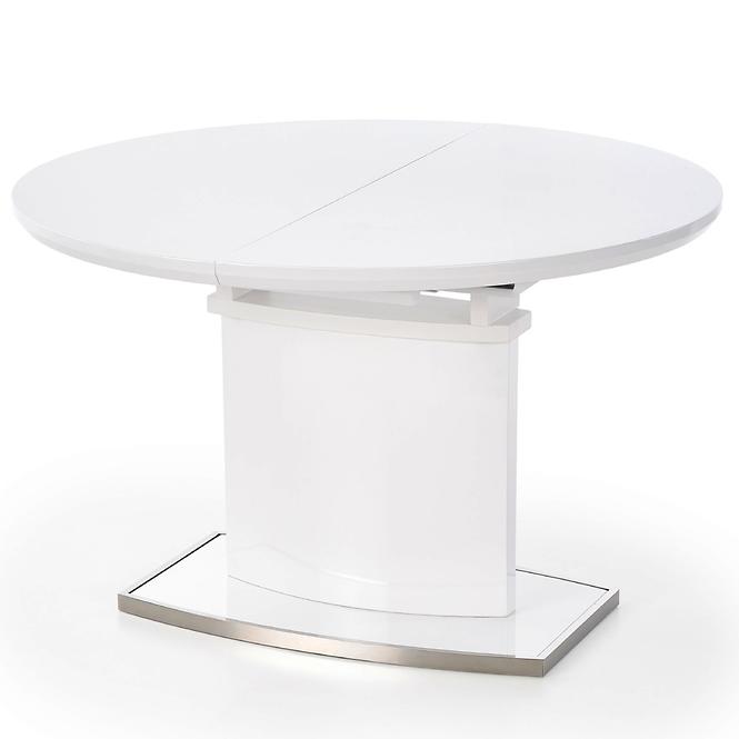 Rozkladací stôl Federico 120/160x120cm Mdf/Oceľ – Biely