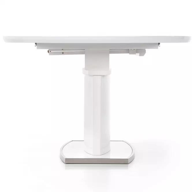 Rozkladací stôl Federico 120/160x120cm Mdf/Oceľ – Biely,4