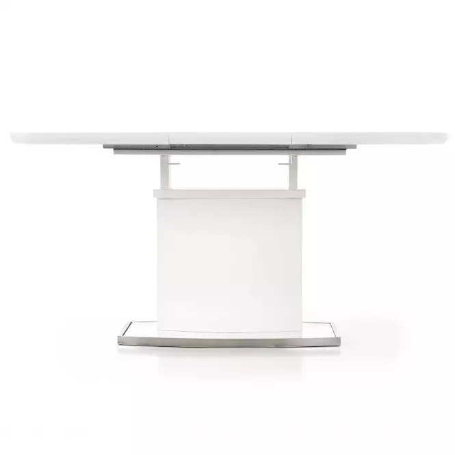 Rozkladací stôl Federico 120/160x120cm Mdf/Oceľ – Biely